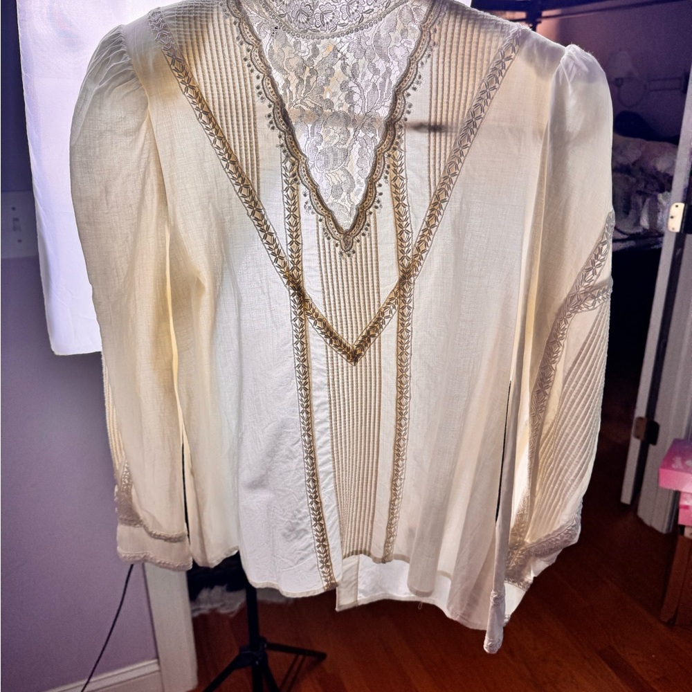 Vintage Scott McClintock Lace Blouse Sz 14